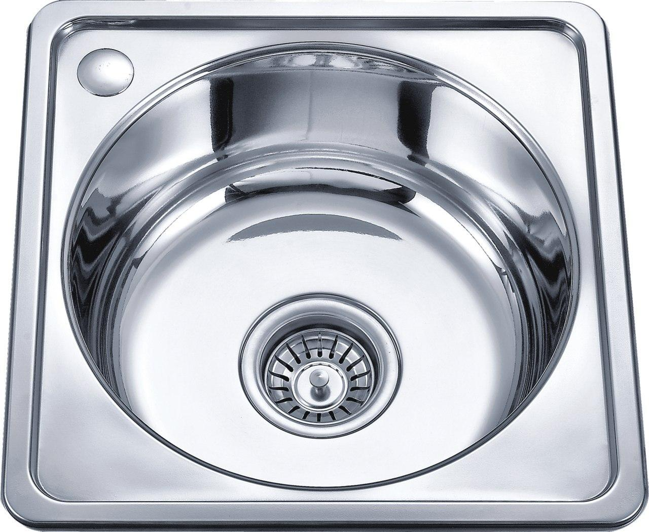 Мойка кухонная врезная Platinum 40x40 толщина 0,8 мм Satin