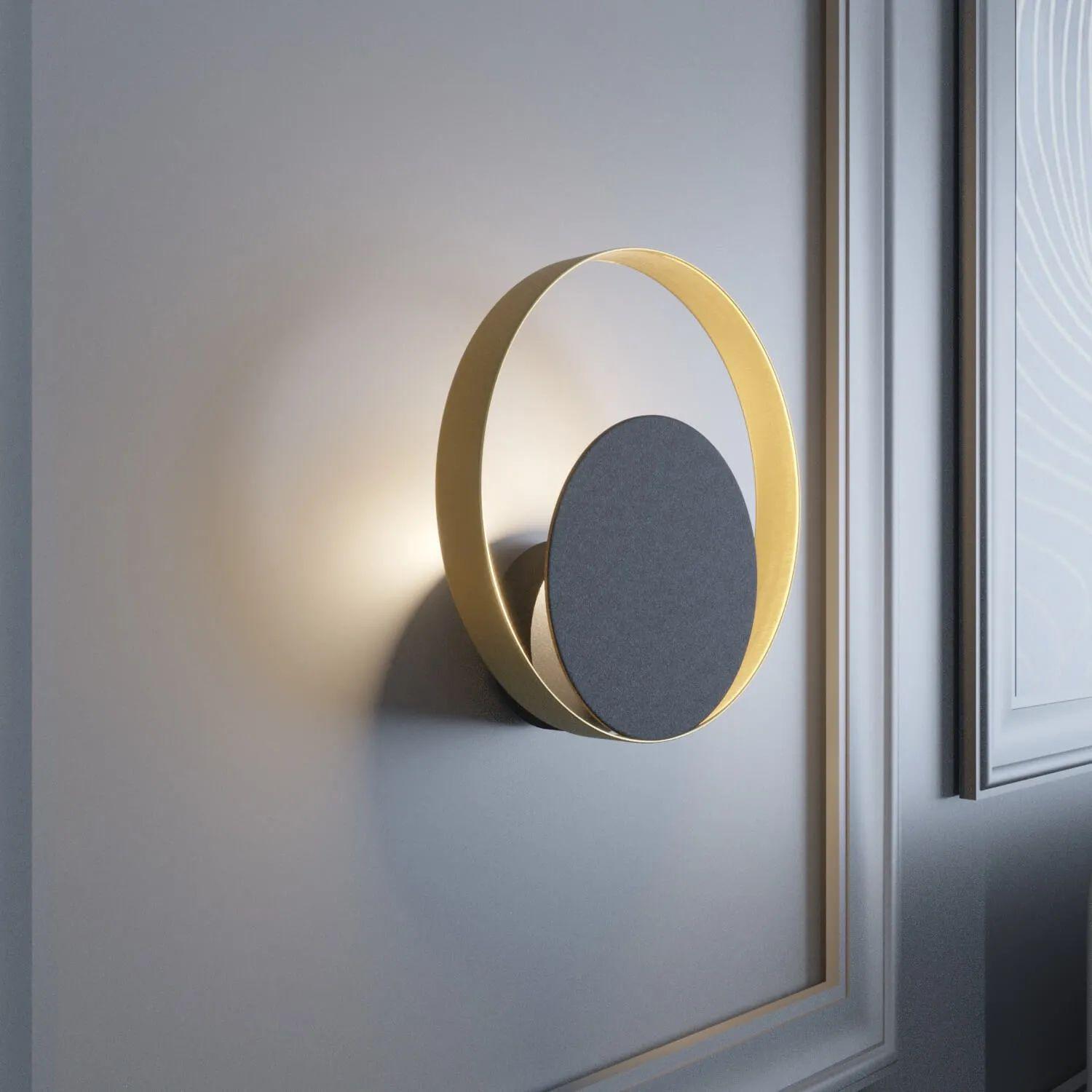 Cветильник настенный MJ-Light Oreo BK+GD (16003)