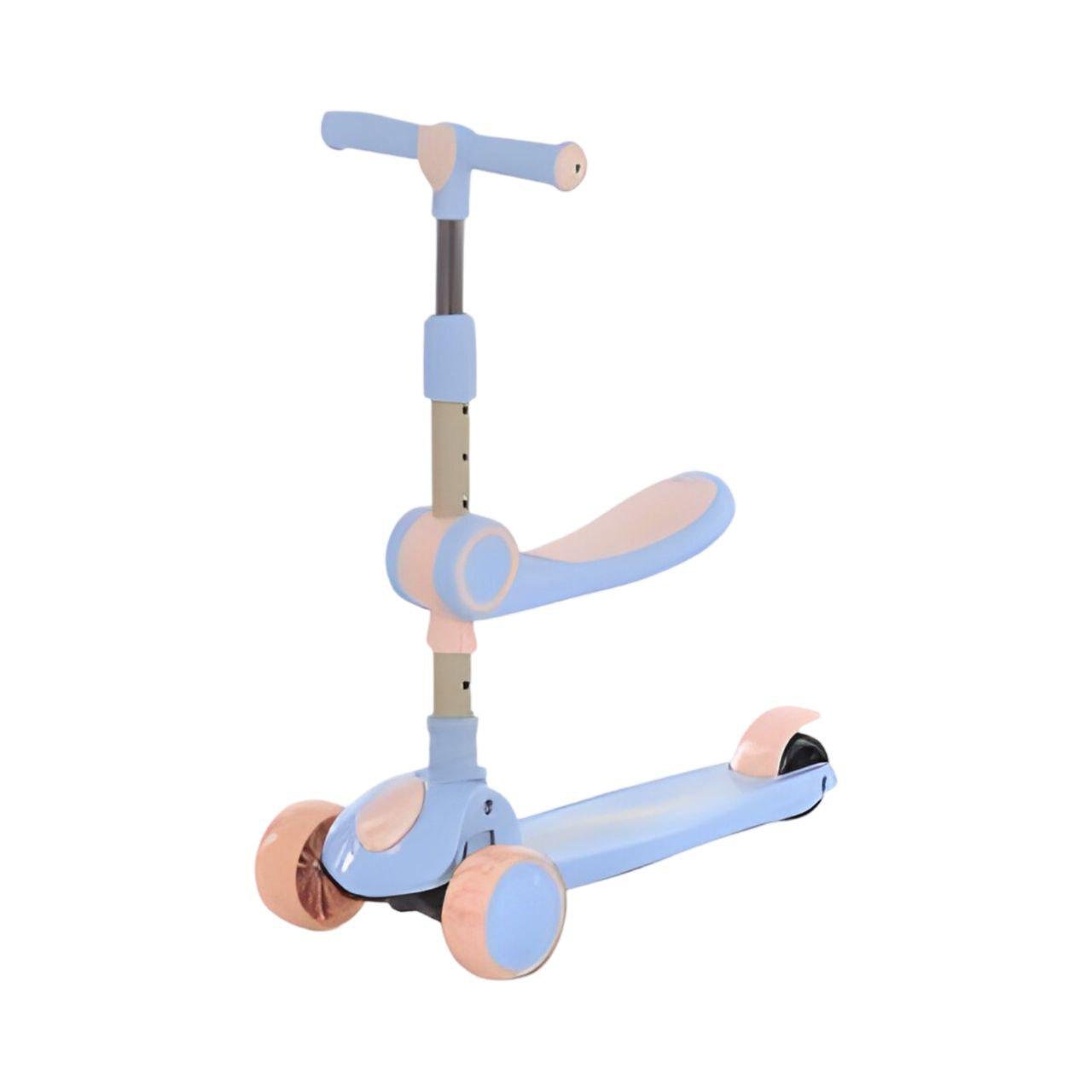 Самокат JR 3-104 3в1 колеса ПУ с подсветкой и музыкой металл/пластик Синий (25263754) - фото 1 Самокат JR 3-104 3в1 колеса ПУ с подсветкой и музыкой металл/пластик Синий (25263754) - фото 1