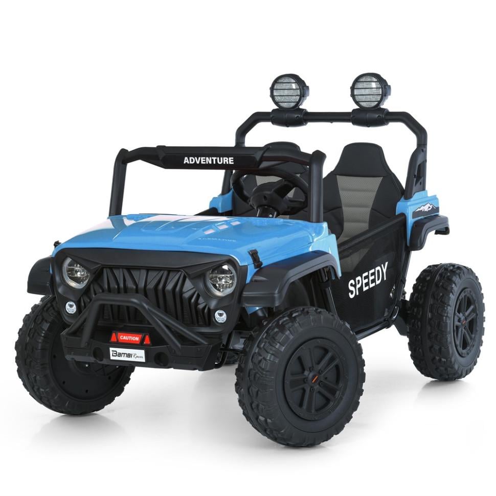 Детский электромобиль Джип Bambi 12V до 60 кг с пультом Синий (DE-169-E-709)