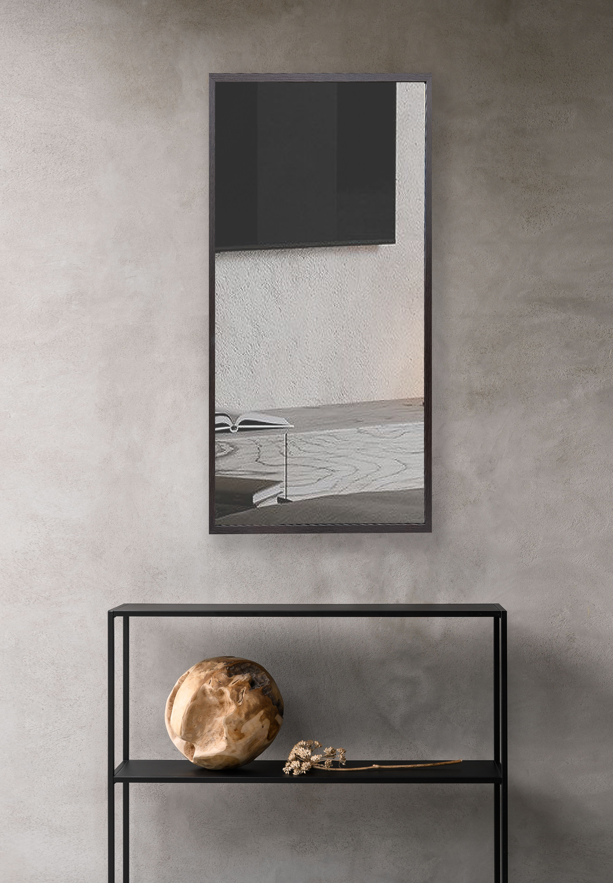 Дзеркало настінне CRYSTAL GLASS в рамі МДФ 2290 1200х600 мм Венге (С3694)