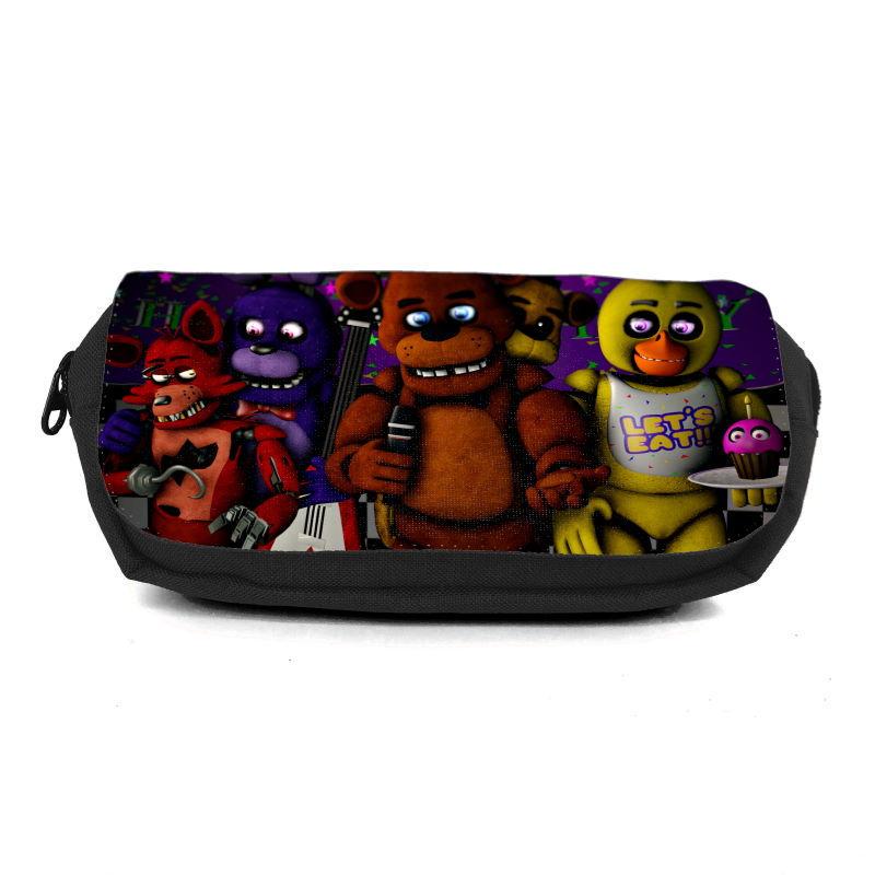 Пенал школьный Аниматроники Пять ночей Фредди FNAF-0010 Черный (1478385358)