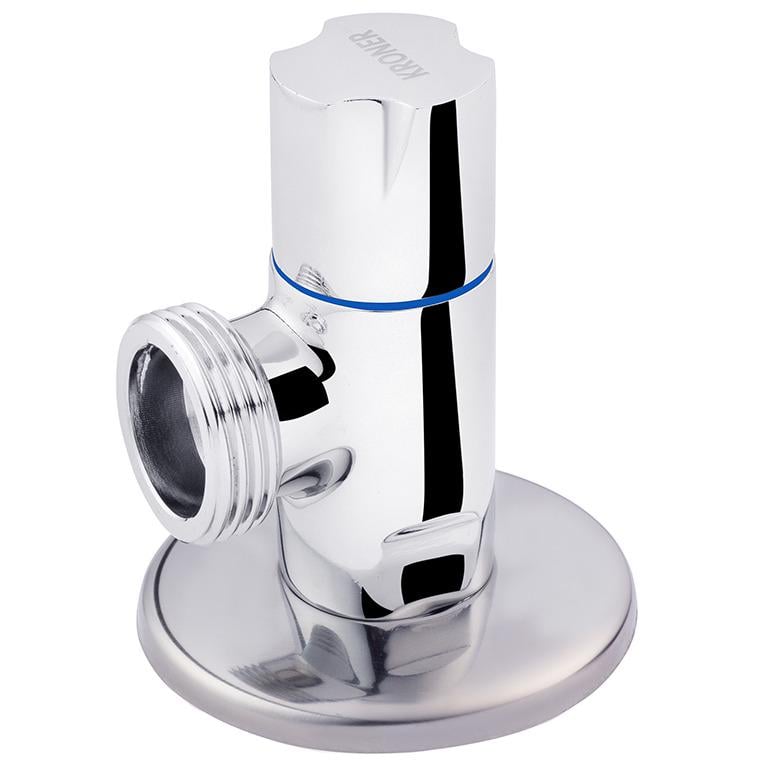 Кран кульовий Kroner KRP Eckventil C302 CV027382 1/2"x3/4" ЗЗ кутовий (139370)