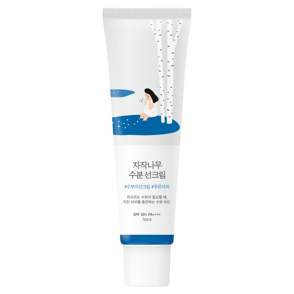 Увлажняющий солнцезащитный крем ROUND LAB Birch Juice Moisturizing Sunscreen 50 мл Увлажняющий солнцезащитный крем ROUND LAB Birch Juice Moisturizing Sunscreen 50 мл