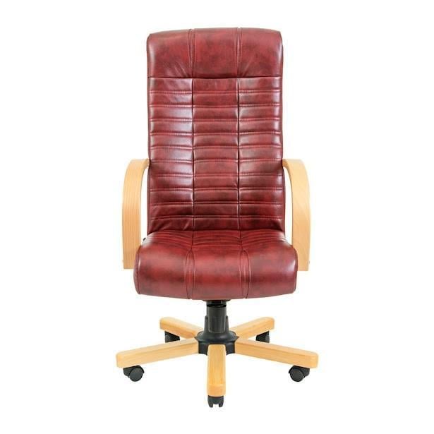 Кресло офисное компьютерное Atlant VIP Wood Бук M2 AnyFix натуральная кожа Lux Madras Бордовый - фото 1 Кресло офисное компьютерное Atlant VIP Wood Бук M2 AnyFix натуральная кожа Lux Madras Бордовый - фото 1