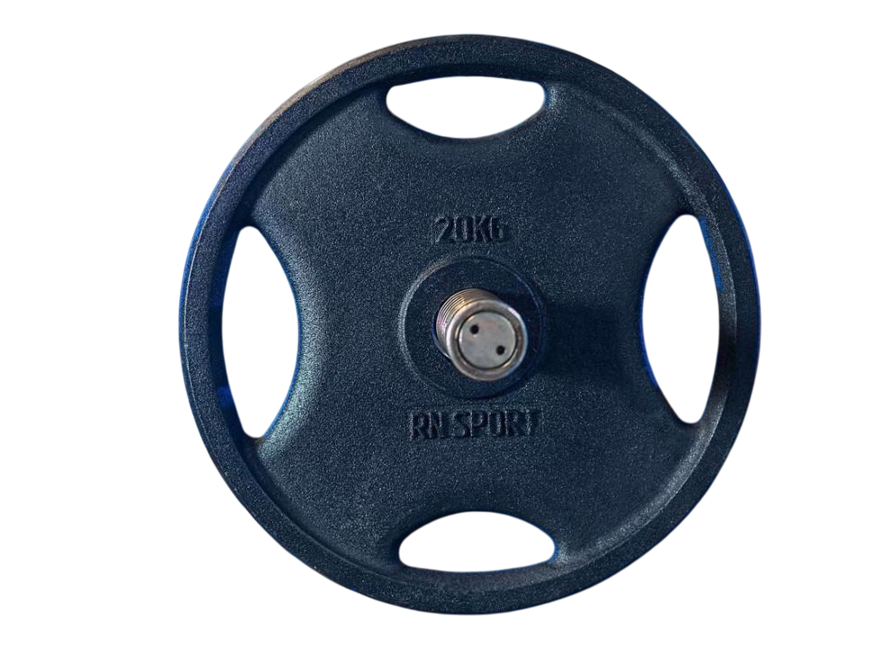 Блин RN-Sport 20 кг Ø 51 мм для штанги с Quatro хватом Черный (2522949790_rn_2)