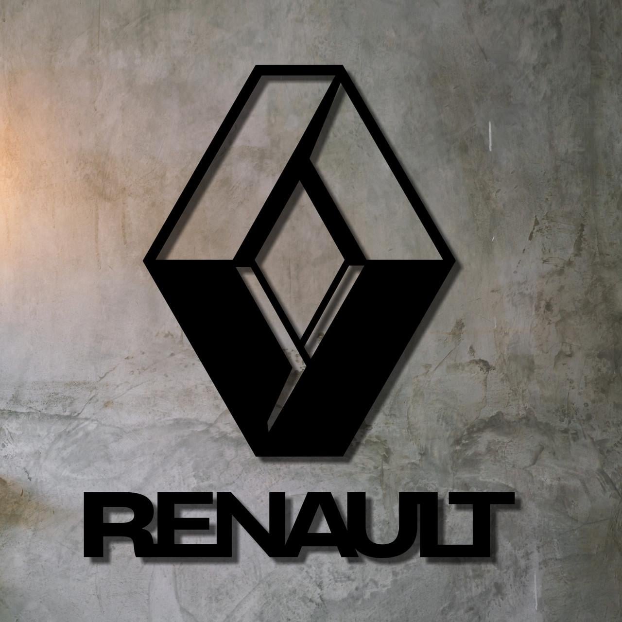 Декор настенный Renault деревянный Декор настенный Renault деревянный