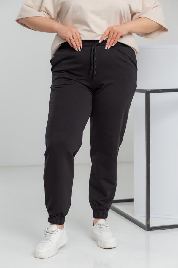Спортивні штани жіночі AKSAN 6XL Чорний (20.493_black_58(6XL)) - фото 1