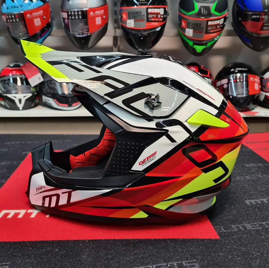 Мотошлем MT HELMETS FALCON THR B0 M Gloss Pearl White (23331)