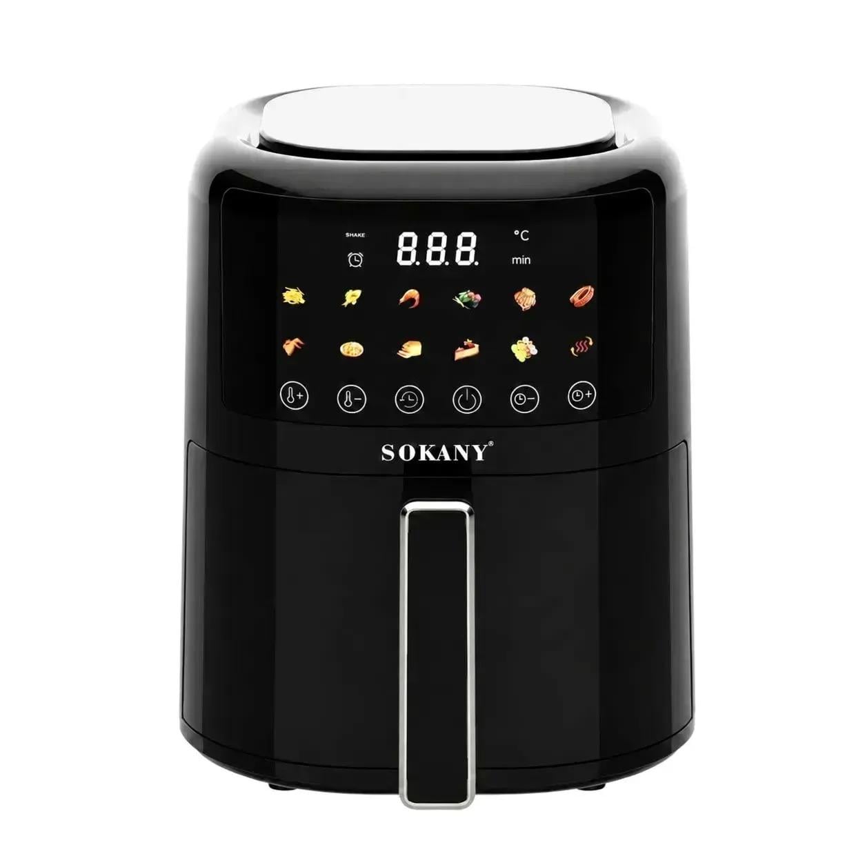 Аэрогриль Sokany SK-10083 цифровой с антипригарным покрытием 8 л Аэрогриль Sokany SK-10083 цифровой с антипригарным покрытием 8 л