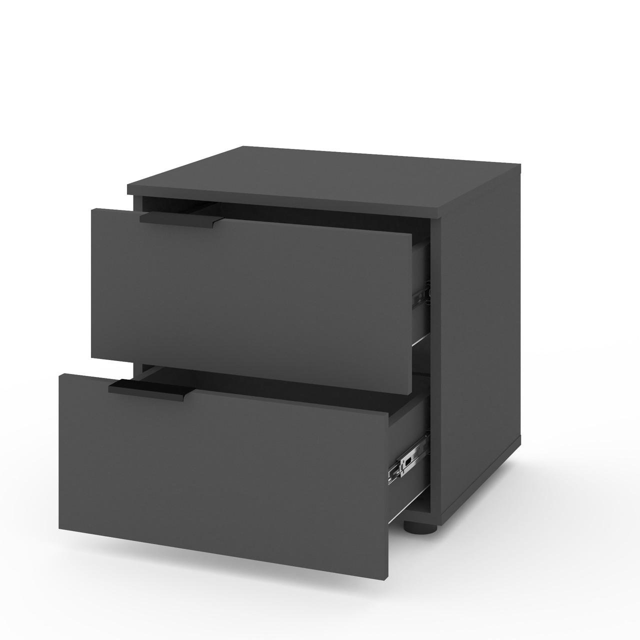 Тумба приліжкова Metkas Home A031U ЛДСП 500x420x470 мм Антрацитовий - фото 2 Тумба приліжкова Metkas Home A031U ЛДСП 500x420x470 мм Антрацитовий - фото 2