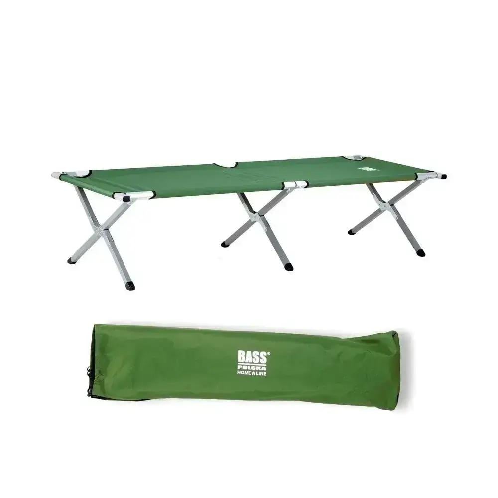 Лежак складной туристический Bass Polska с чехлом 190х70х45 см - фото 3