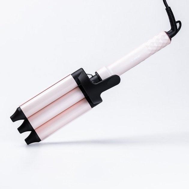 Плойка VGR V-593 для завивки волос керамическая на 3 волны с мощностью 50 Вт с керамическим покрытием