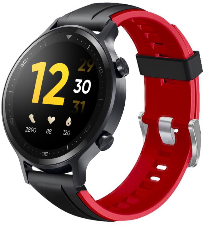 Ремешок Coholl для Realme Watch S 22 мм (22643) Black/Red (22643-44)