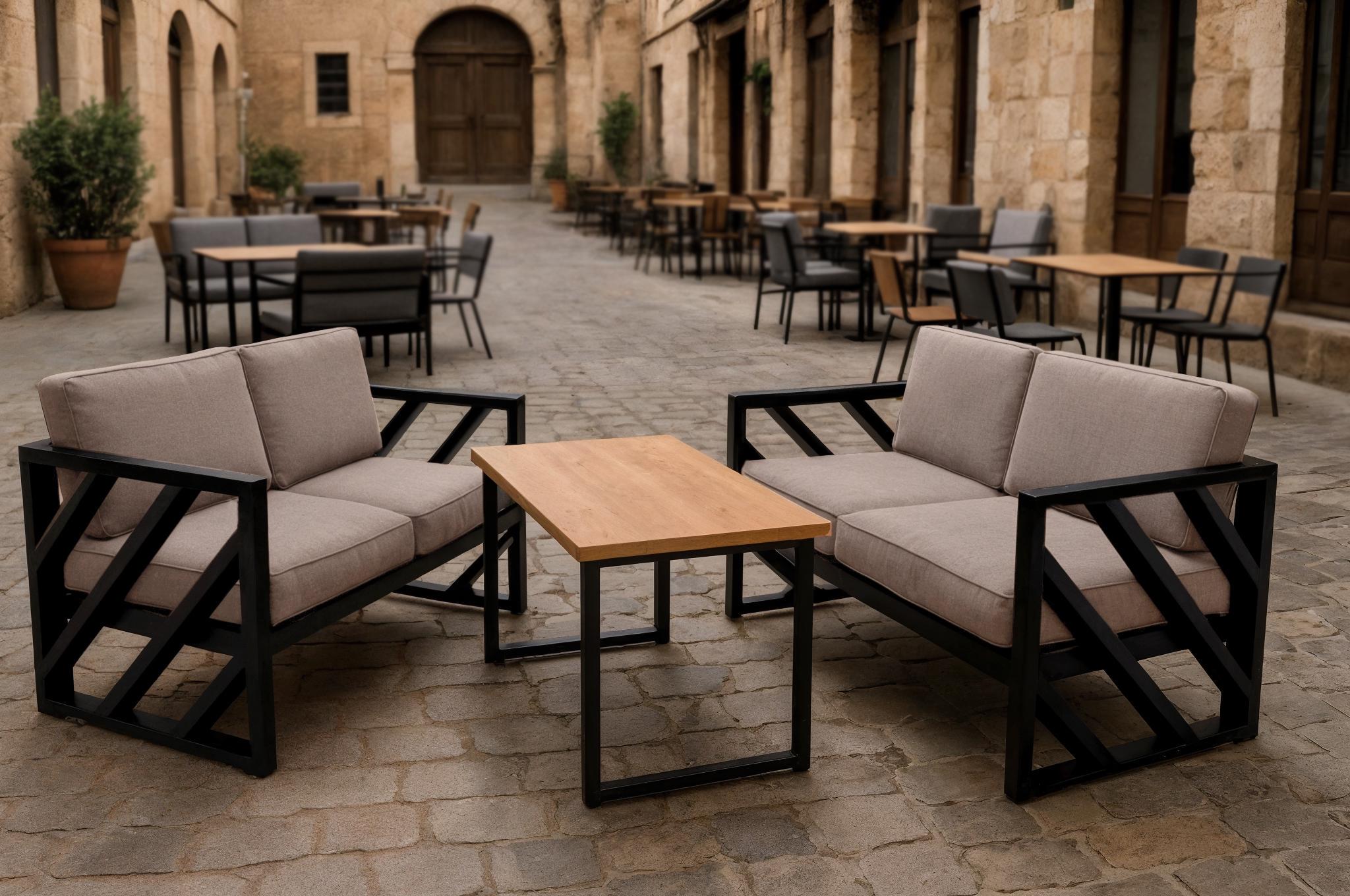 Диван металлический Tobi Sho Гранд/DV4 с подушками 750х1300х700 мм рогожка Бежевый/03 (DV40R521) - фото 3 Диван металлический Tobi Sho Гранд/DV4 с подушками 750х1300х700 мм рогожка Бежевый/03 (DV40R521) - фото 3