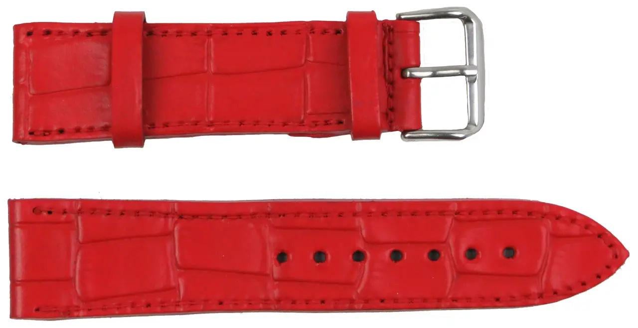 Ремінь для годинника Mykhail Ikhtyar 20 мм Червоний (S22-718S red)