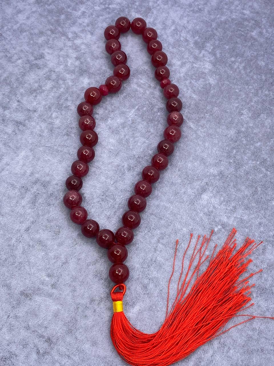 Четки из натурального камня Красный (700)