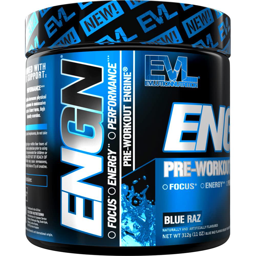Предтренировочный комплекс Evlution Nutrition ENGN Pre-workout Engine Blue Raz 255 g