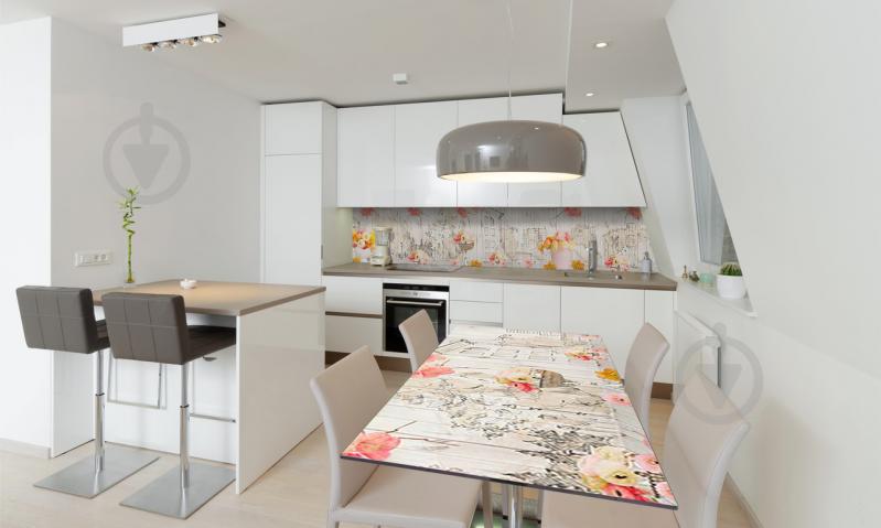 Наклейка виниловая на стол Zatarga «Цветы и Акварель» 600х1200 мм Z180717st