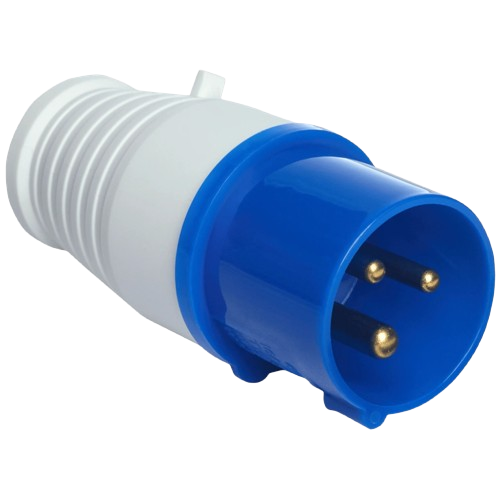 Вилка переносная прямая UEA 013 16А 220V 2Р+Е IP44 Синий (33088234)