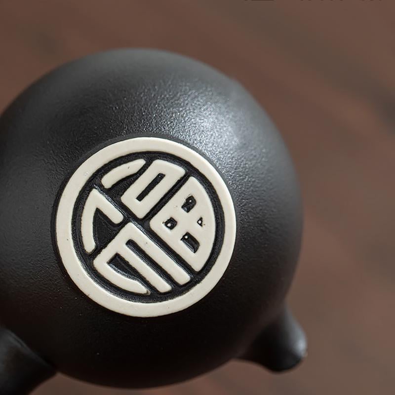 Дорожній набір для чайної церемонії керамічний Black Sand - фото 2