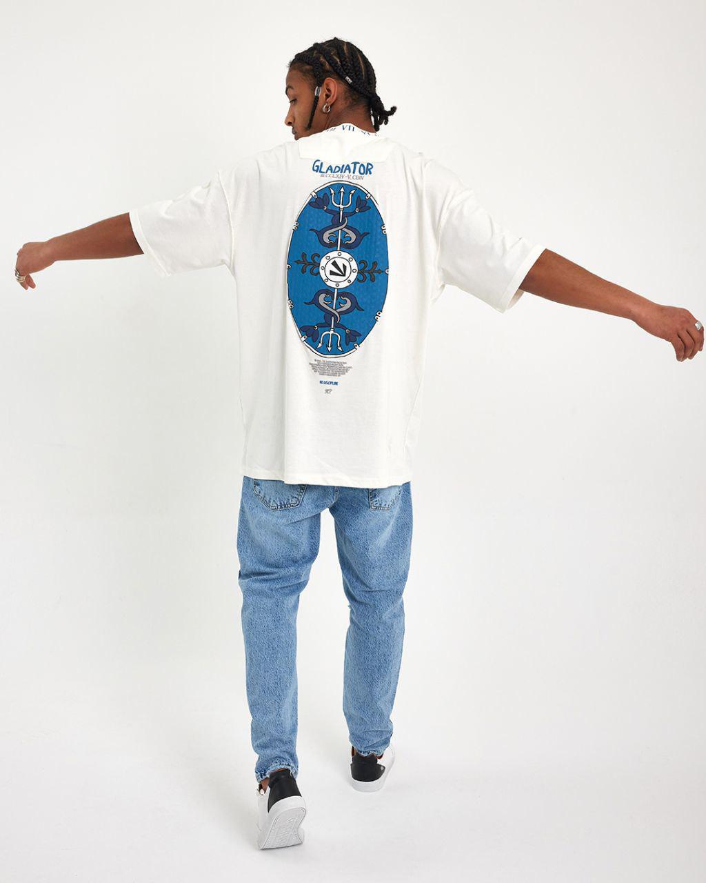Футболка oversize Gladiator L Белый (0081) - фото 2 Футболка oversize Gladiator L Белый (0081) - фото 2