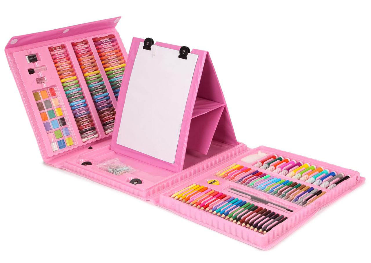 Набір для малювання та творчості в кейсі Supretto AZ-1 Рожевий (1102509230)