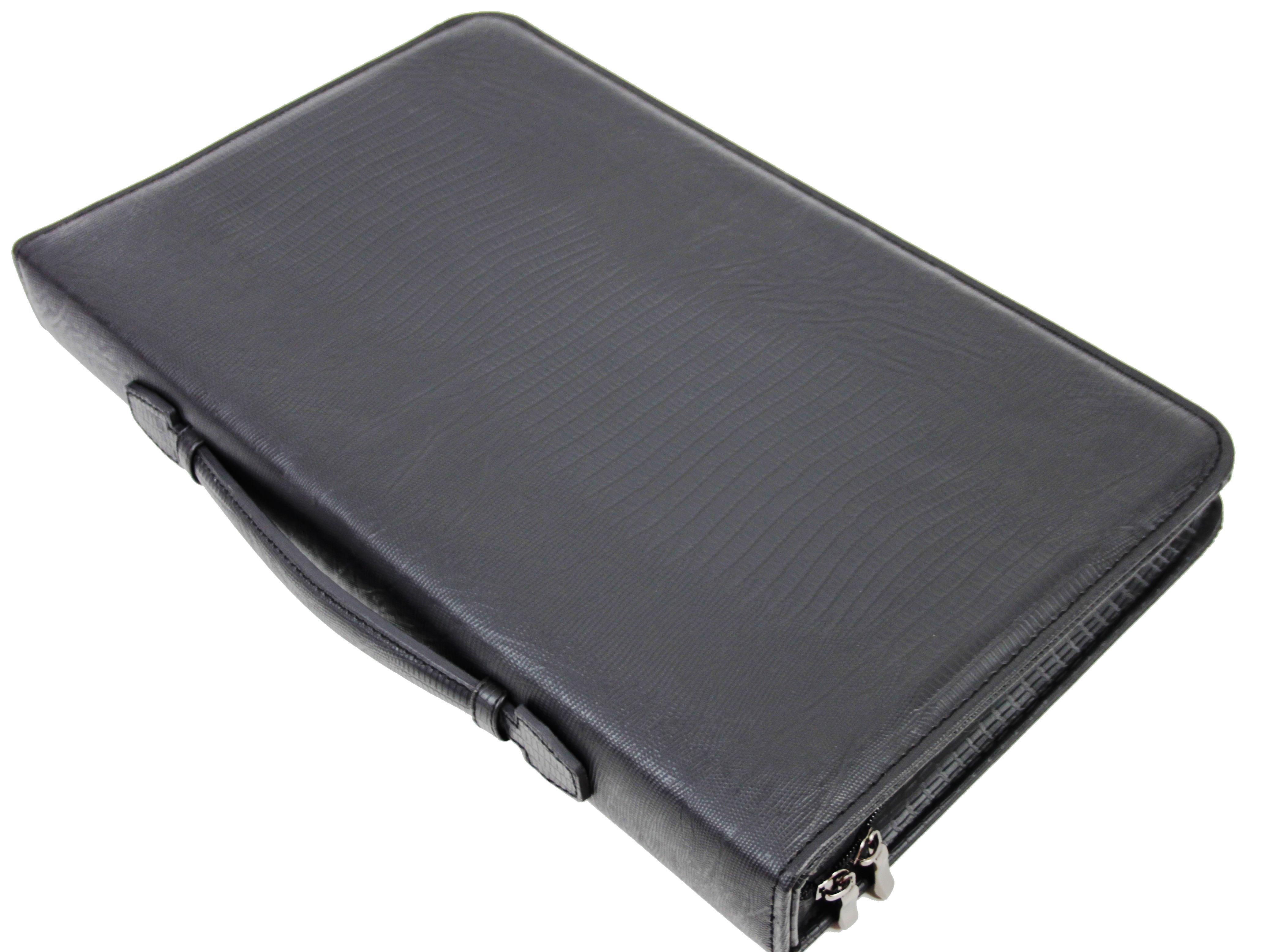 Папка Portfolio из экокожи под змею Черный (Port1010 snake black)