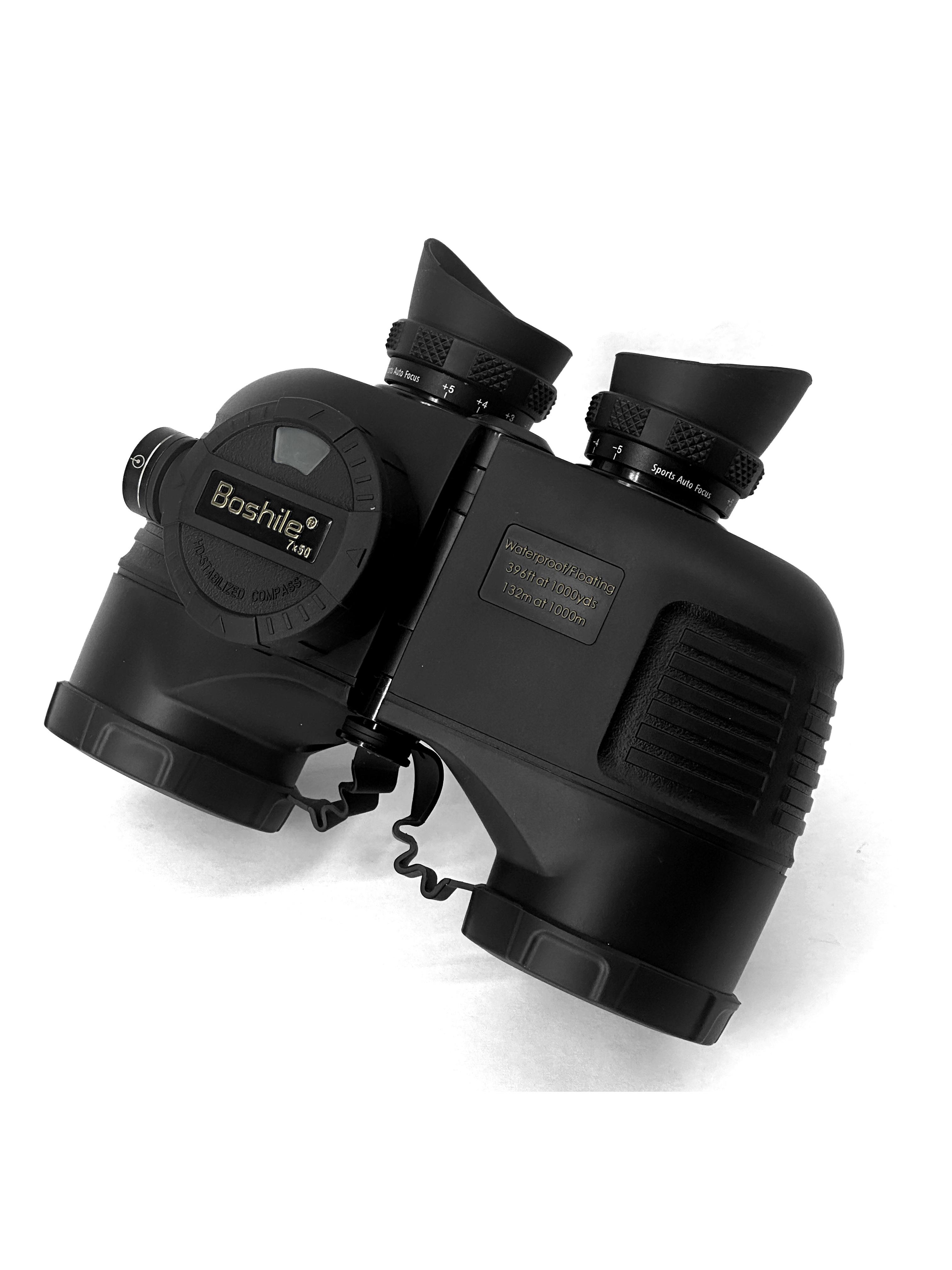 Бинокль Boshile Navy Black 7x50 с компасом