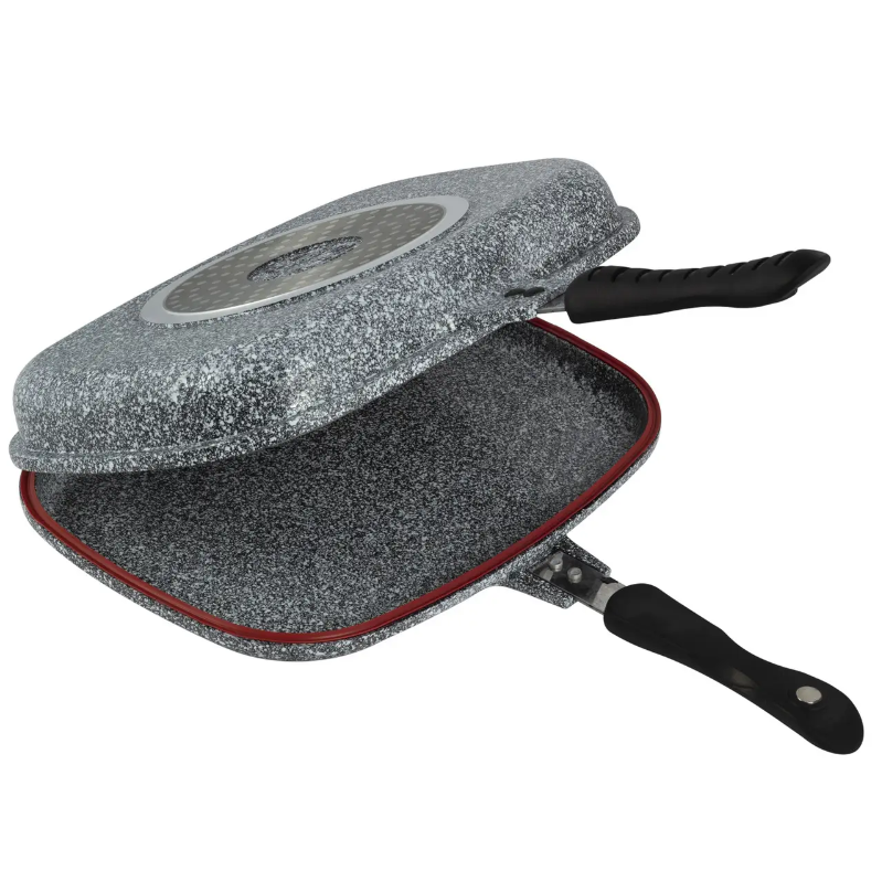 Сковорода-гриль двойная Ofenbach 100516 32х7,5 см из литого алюминия с антипригарным покрытием (NA002443)