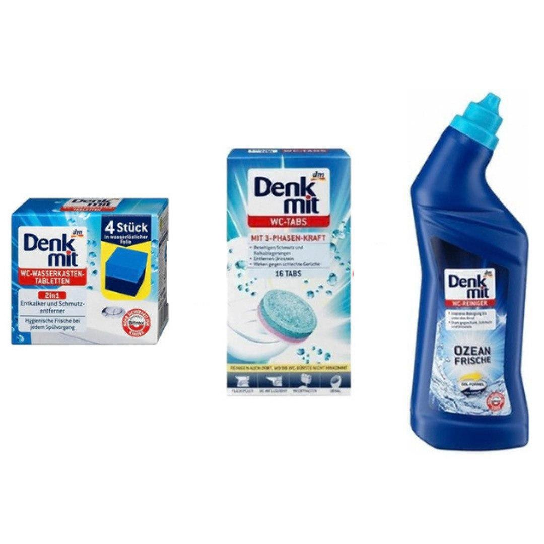 Набір миючих засобів для унітазу DenkMit в бачок (26755387) Набір миючих засобів для унітазу DenkMit в бачок (26755387)