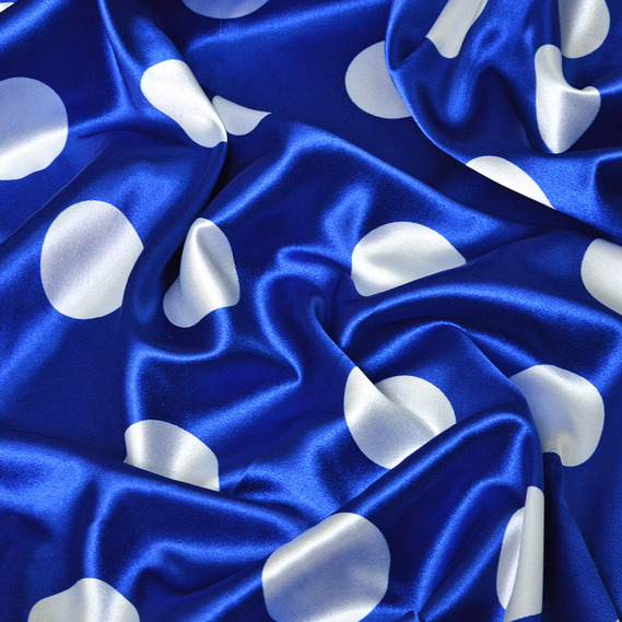 Тканина Ideia Горохи атлас 1,45 м Blue (2200004108926)