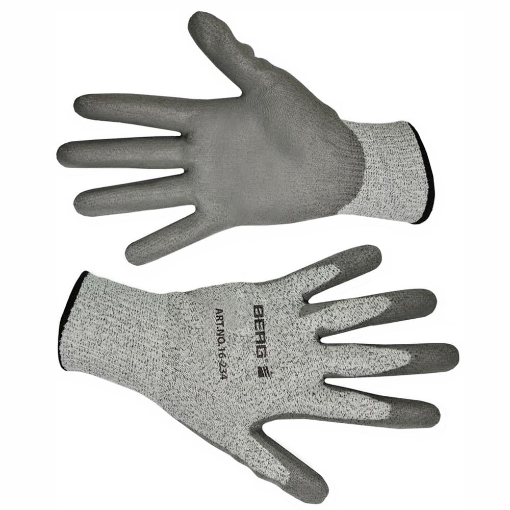 Рукавички з захистом від порізів матовий полімер L-XL (716-234)