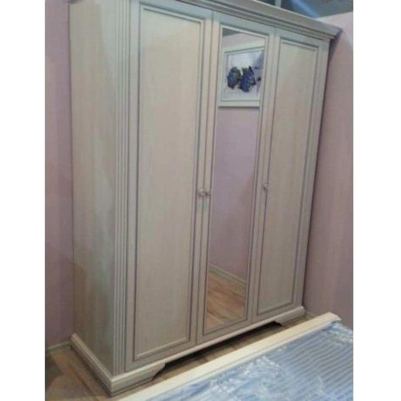 Шкаф с зеркалом Гербор Уайт 3D(2S) Ясень снежный/Сосная серебряная (GRB-1413) - фото 7