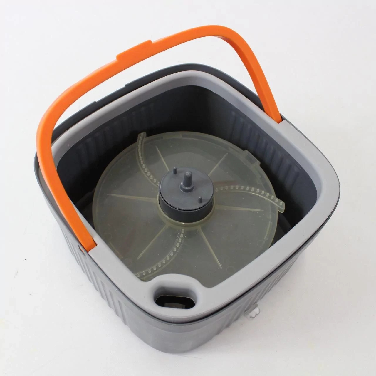 Комплект для уборки швабра/2 насадки с бесконтактным отжимом и ведром 6 л Оранжевый (9411442156) - фото 5