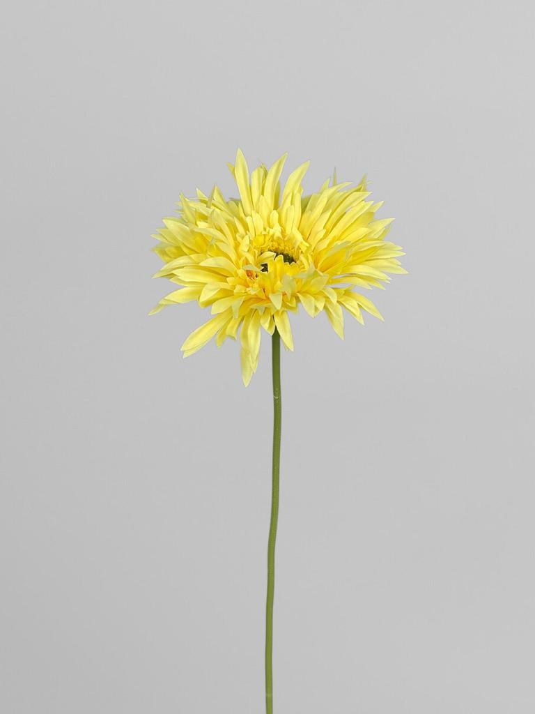 Искусственный гербер сатин 45 см Желтый (К13184)