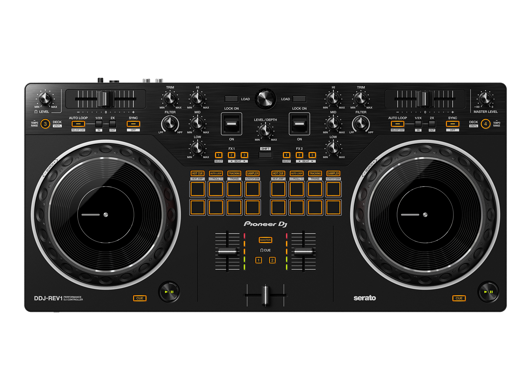 DJ-контроллер PIONEER DDJ-REV1 Черный 910089871) - фото 1