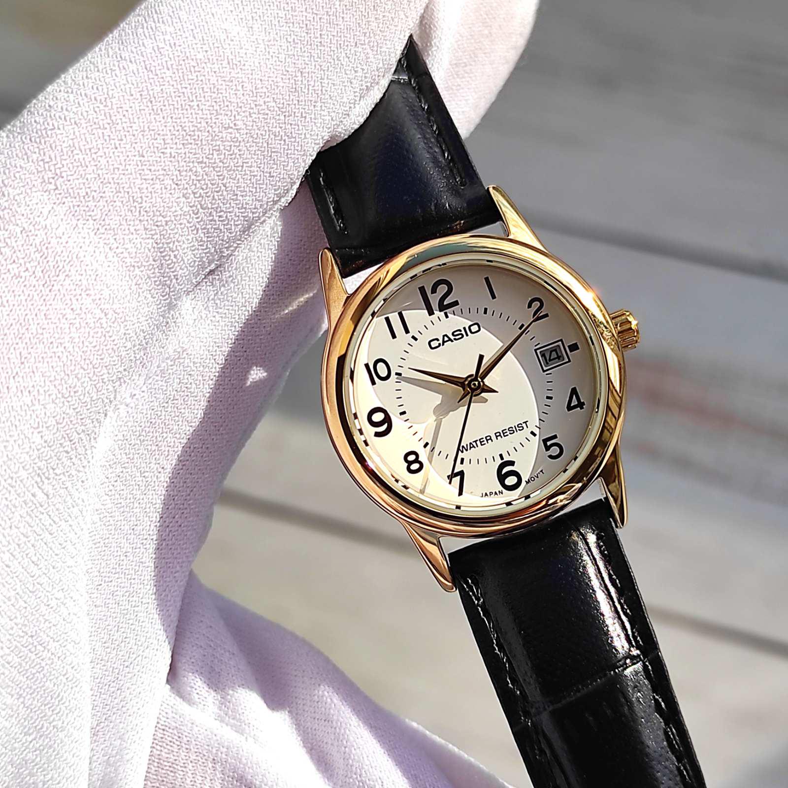 Наручний годинник жіночий Casio LTP-V001GL-7BUDF d 25 мм Золотий - фото 8 Наручний годинник жіночий Casio LTP-V001GL-7BUDF d 25 мм Золотий - фото 8