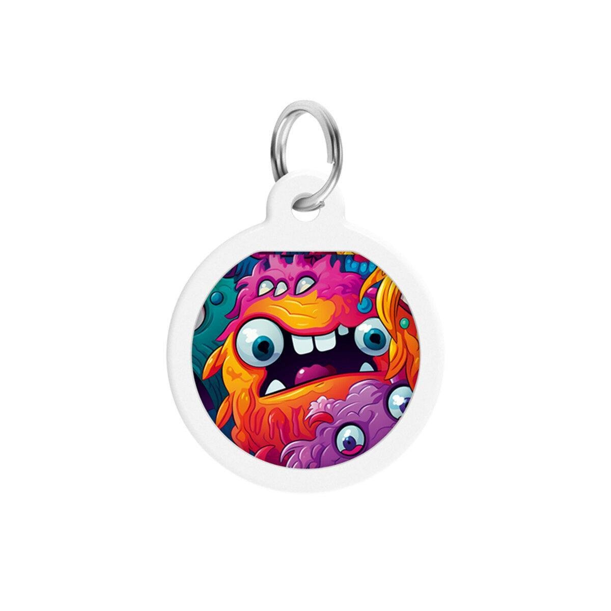 Адресник металлический для собак и кошек Waudog Smart ID Зубастые монстры с QR паспортом круг 25 мм (225-4048 Col) Адресник металлический для собак и кошек Waudog Smart ID Зубастые монстры с QR паспортом круг 25 мм (225-4048 Col)