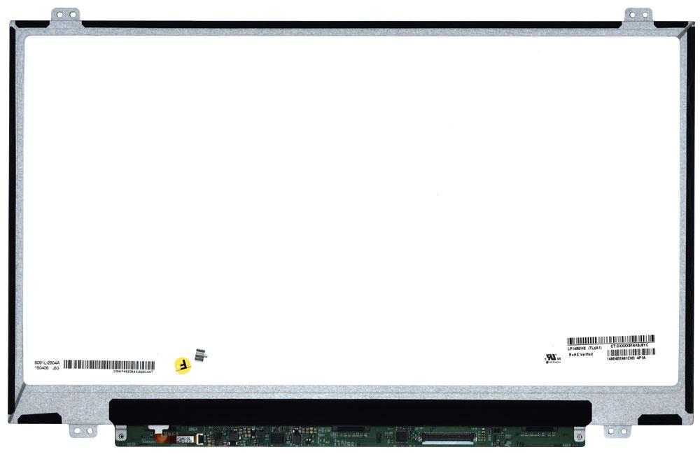 Матрица для ноутбука 14,0" Slim 40 pin справа 1366x768 LED крепления сверху глянцевая для LG/Philips LP140WH8-TLA1