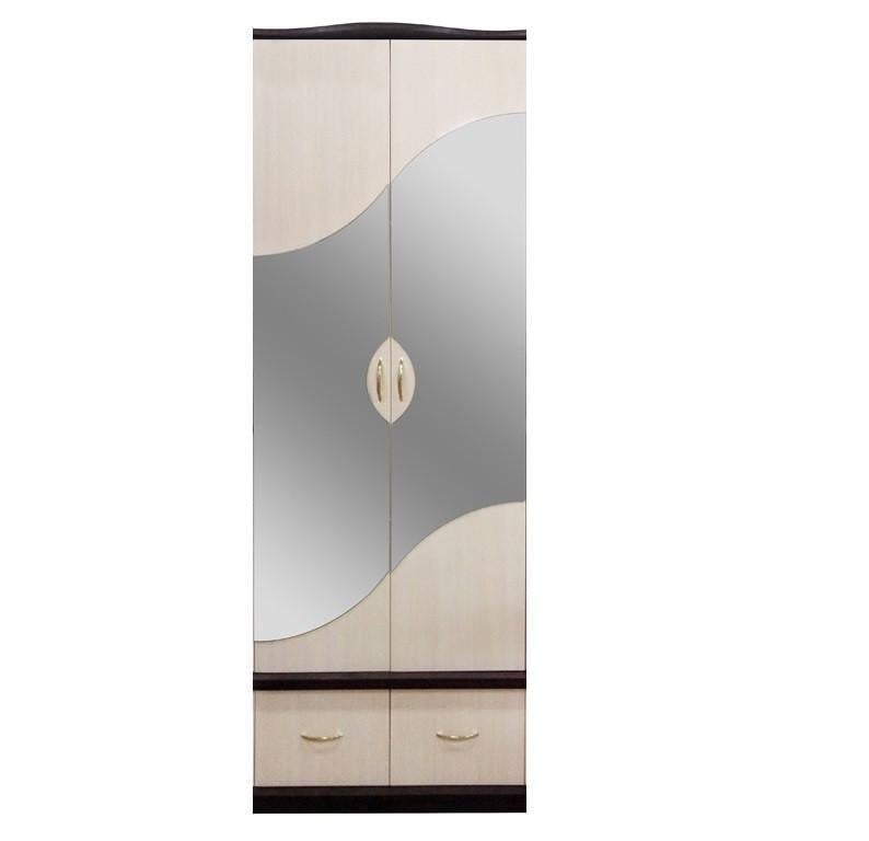 Прихожая МАКСИ-МЕбель Титаник Секция 1,13 м. плюс Зеркала Волна Венге магия/Дуб молочный (10947)