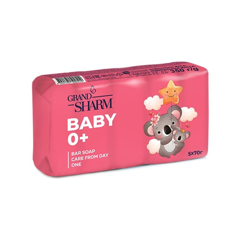 Мыло туалетное детское жесткое Забота с первых дней 5 шт. 70 г (083637)