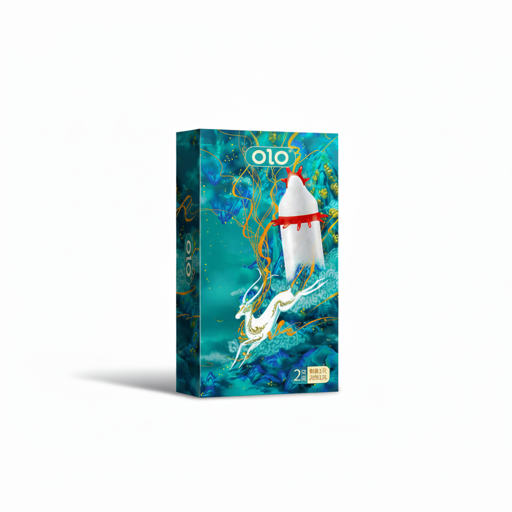 Презервативы стимулирующие с усиками OLO Immortal Deer с силиконовой смазкой 18 см 2 шт. (X00001202-5)