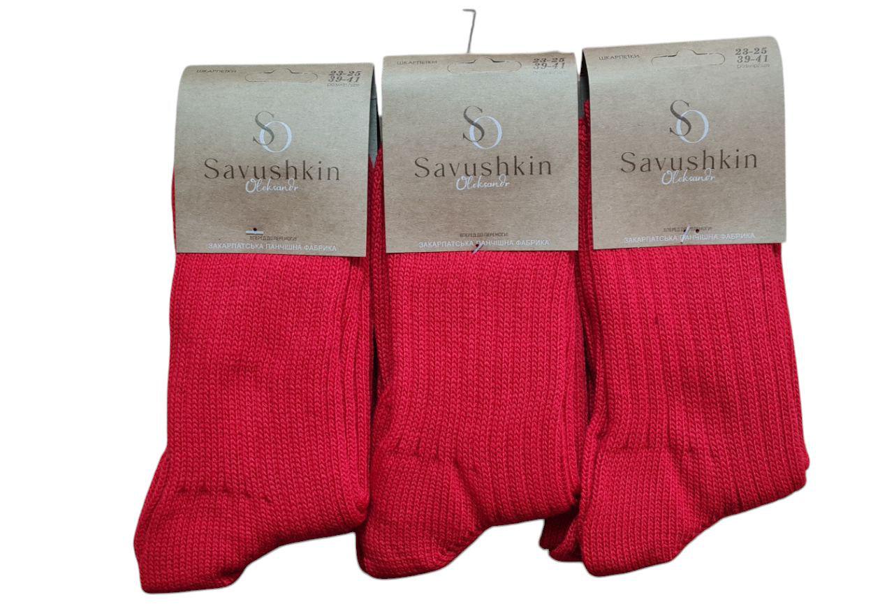 Шкарпетки вовна термо SS р. 39-41 6 п/уп. Червоний - фото 4