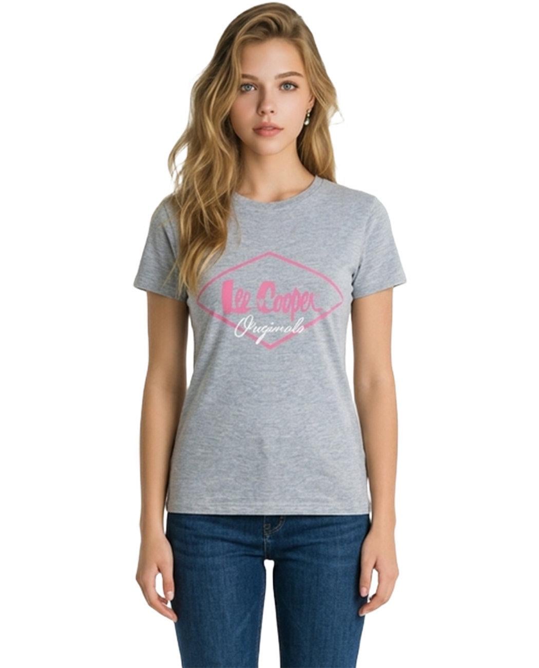 Футболка жіноча Lee Cooper Diamond 65987025 M Сірий (2659870253900)