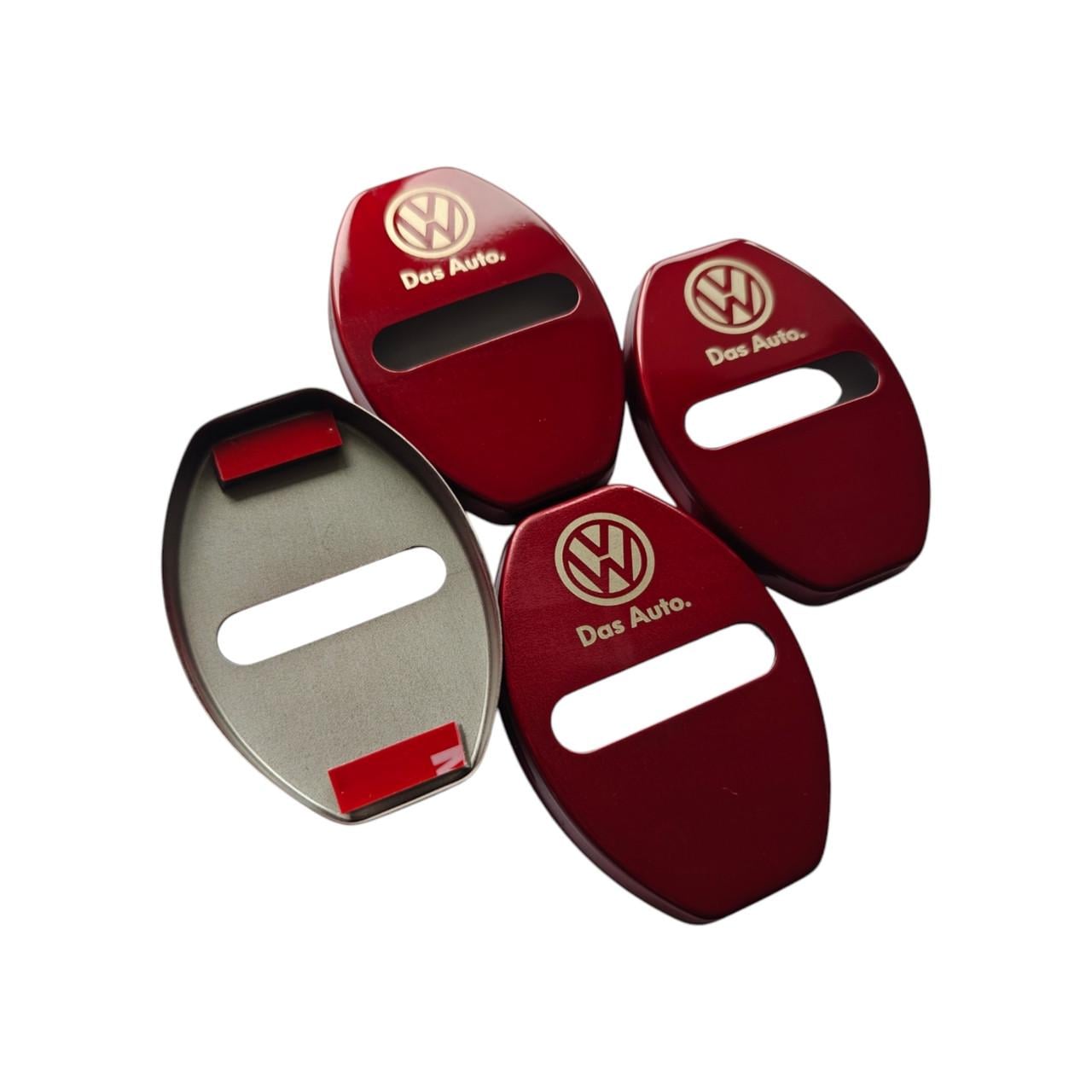Накладки на дверной замок с логотипом Volkswagen 4 шт. Красный (2404817546)