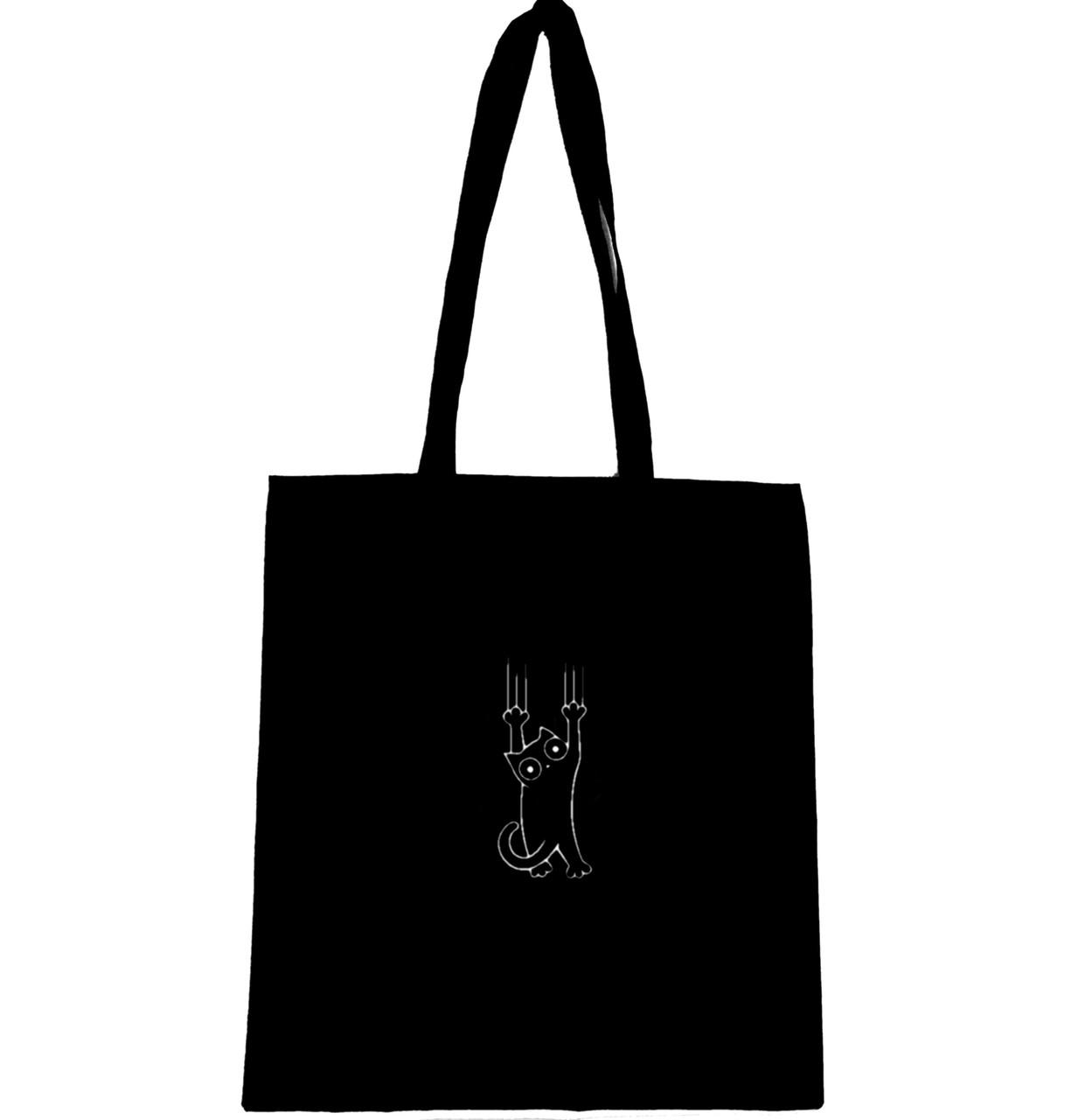Эко-сумка с принтом Вредный кот (182) Эко-сумка с принтом Вредный кот (182)