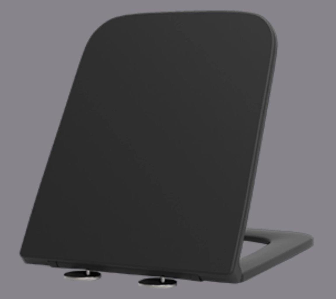 Унитаз подвесной MIXXUS Premium Quadro-0302-R безобедочный 530x360 мм Черный матовый (OL-MP6455) - фото 6