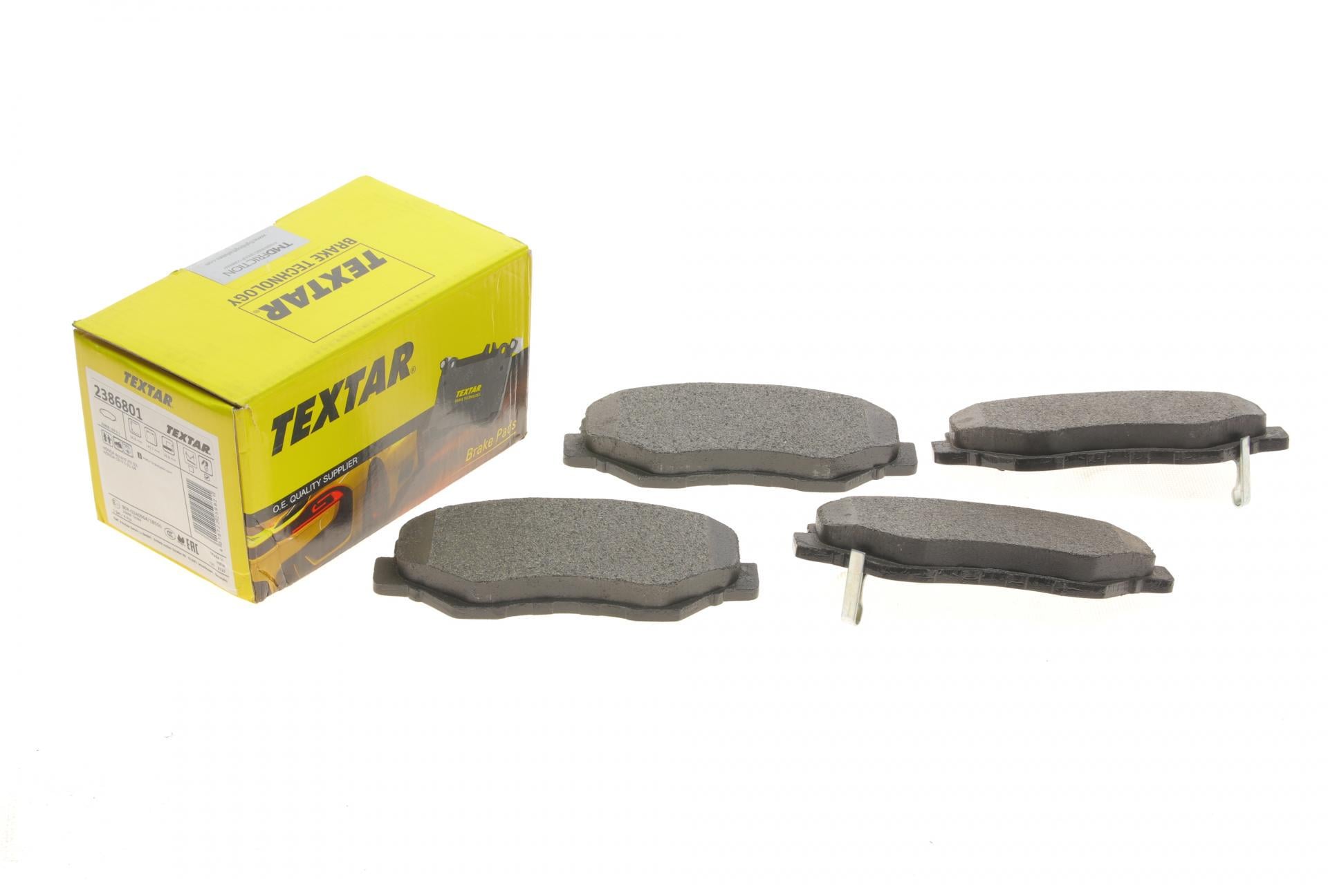 Колодки тормозные передние TEXTAR Honda CR-V/Accord 01-08 Akebono (2386801 TEXTAR)