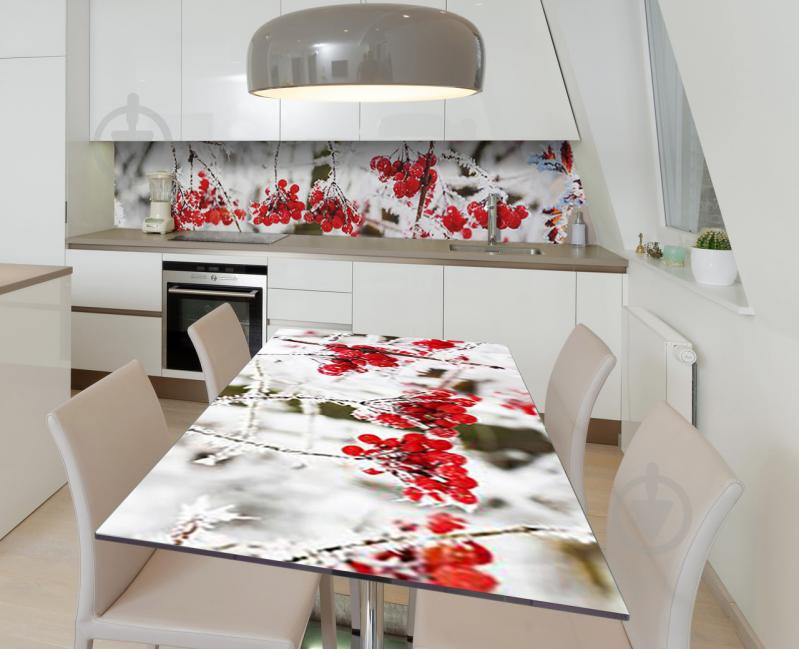 Наклейка 3Д виниловая на стол Zatarga «Укутанная морозом» 650х1200 мм (Z184180/1st)